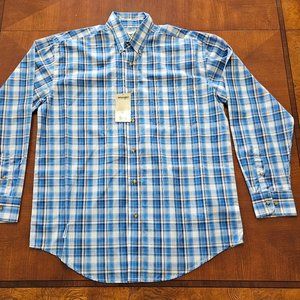 Wrangler men's Riata large long sleeve plaid shirt